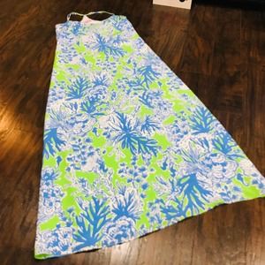 Lilly Pulitzer blue racerback midi maxi dress